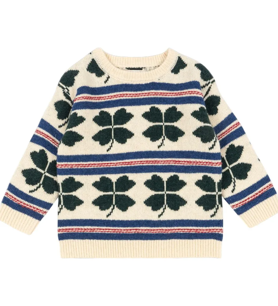 Børn Konges Sløjd Bluse - Uld - Strik - Billi - Clover