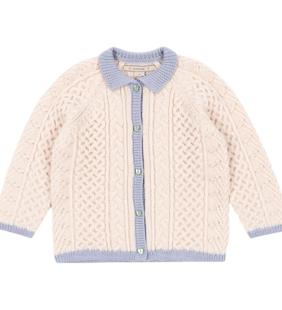 Børn Konges Sløjd Cardigan - Emma - Uld - Strik - Off White