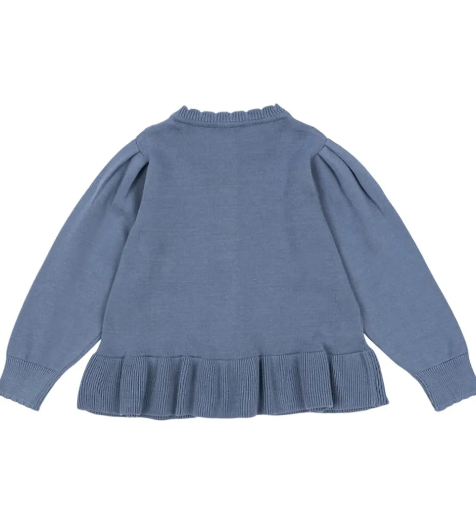 Børn Konges Sløjd Cardigan - Strik - Soleil - Country Blue