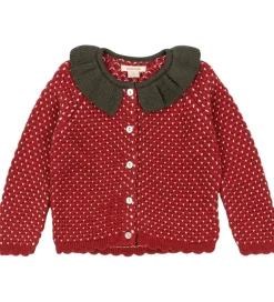 Børn Konges Sløjd Cardigan - Uld - Strik - Strawberry - Barbados Cher