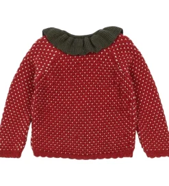 Børn Konges Sløjd Cardigan - Uld - Strik - Strawberry - Barbados Cher