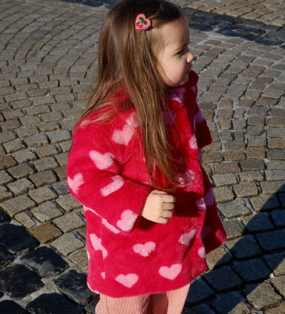 Fleece*Konges Sløjd Fleecefrakke - Fuzzie - Amour Jazzy
