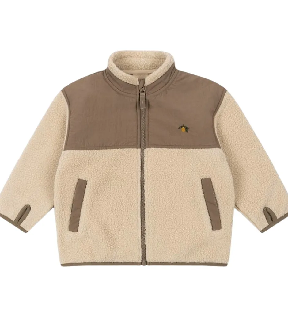Børn Konges Sløjd Fleecejakke - Flynn - Oxford Tan