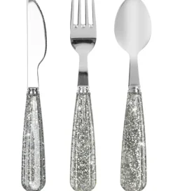 Børnebestik*Konges Sløjd Glimmerbestik - 3-dele - Sparkling Blue