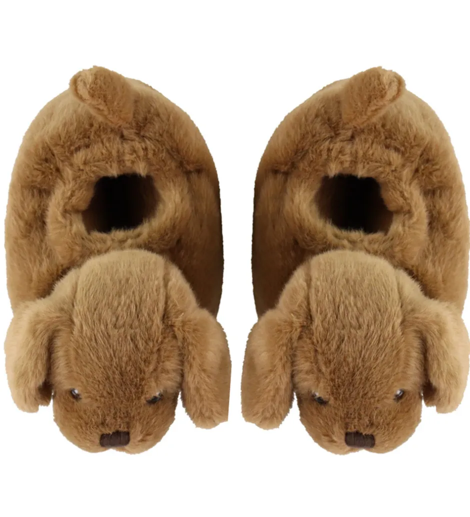 Hjemmesko*Konges Sløjd Hjemmesko - Sausage Dog Footies - Chicory Coffe