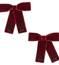 Hårpynt*Konges Sløjd Hårsløjfer - 8 cm - Juliette - 2-pak - Rio Red