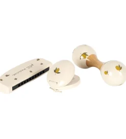 Musikinstrumenter*Konges Sløjd Musikinstrumenter - Træ - 3 Dele - Lemon