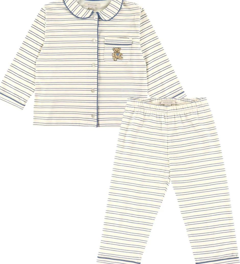 Børn Konges Sløjd Nattøj - Pio - Indigo Butter Stripe