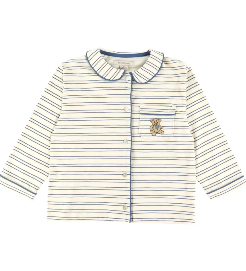 Børn Konges Sløjd Nattøj - Pio - Indigo Butter Stripe