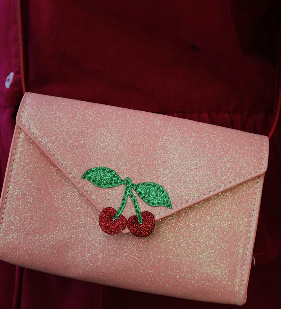 Punge*Konges Sløjd Pung - Love Letter - Pink Glitter