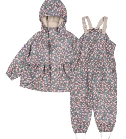 Regntøj*Konges Sløjd Regntøj m. Seler/Fleece - PU - Palme - Kyoto