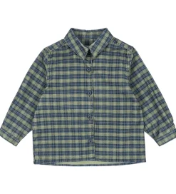 Skjorter*Konges Sløjd Skjorte - Fløjl - Cara - Laurel Blue Check