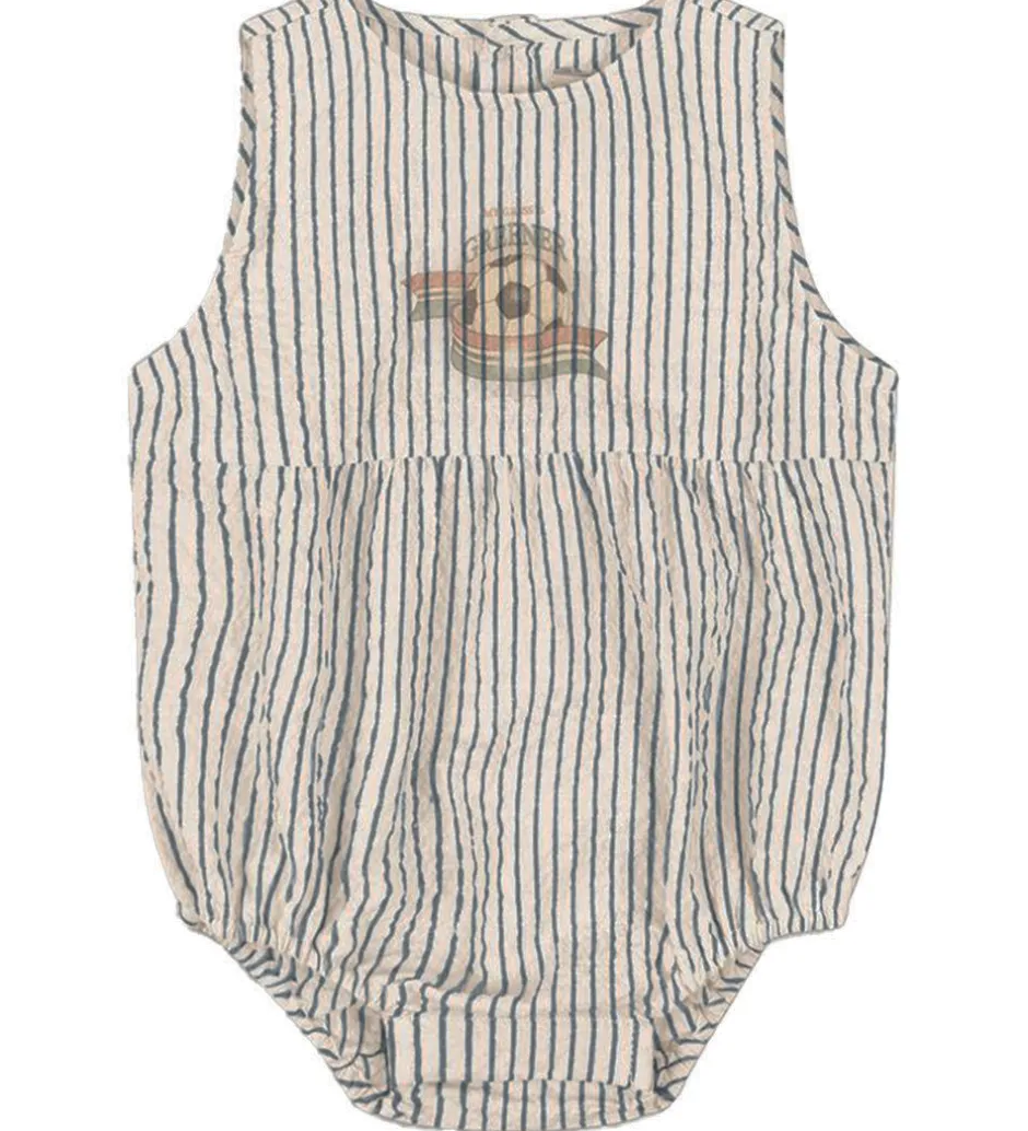 Børn Konges Sløjd Sommerdragt - Elliot - Stripe Bluie