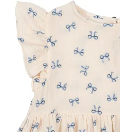 Børn Konges Sløjd Top - Musselin - Coco - Bow Bleu