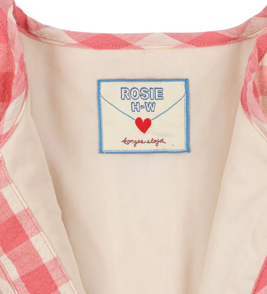 Børn Konges Sløjd x Rosie H-W Termojakke - Peach Blossom Check