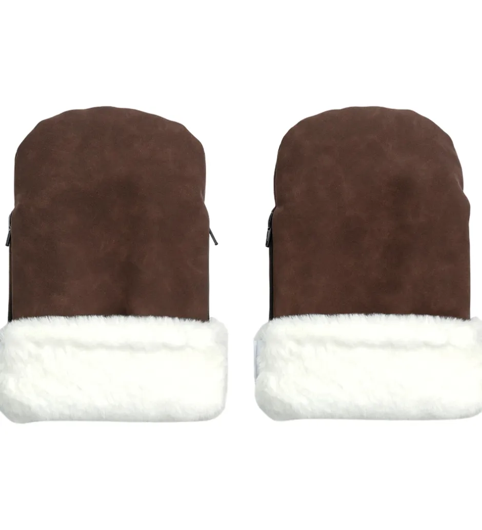 Barnevognsudstyr|Barnevognshandsker*KongWalther Barnevognshandsker - Østerbro - Chocolate Brown Faux