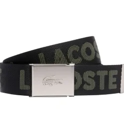 Børn Lacoste Bælte - Jaquard Webbing - Noir Escadron