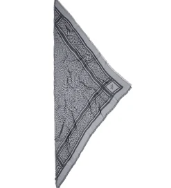 Tørklæder*Lala Berlin Tørklæde - Triangle Tilda - Swoosh Black/White