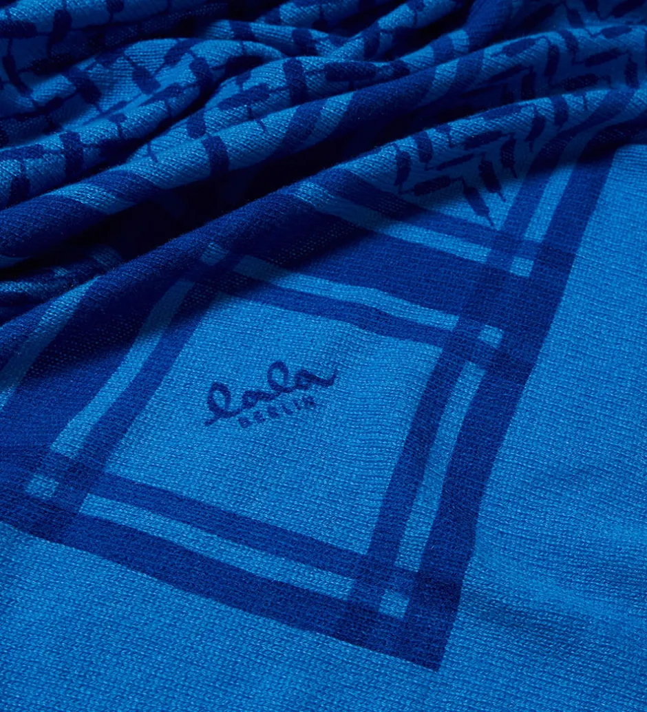 Børn Lala Berlin Tørklæde - Triangle Trinity Classic M - Blå