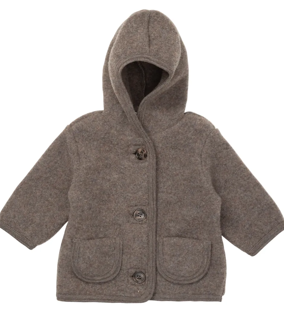 Børn Lalaby Cardigan - Uld - Chocolate
