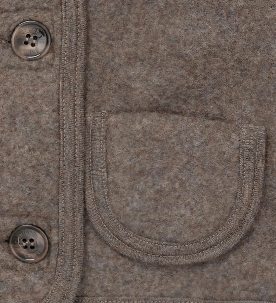 Børn Lalaby Cardigan - Uld - Chocolate