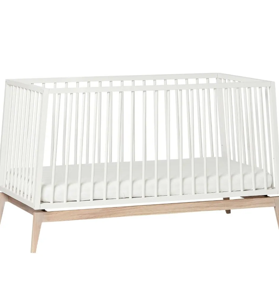Senge*Leander Luna Babyseng - 140x70 - Hvid/Eg