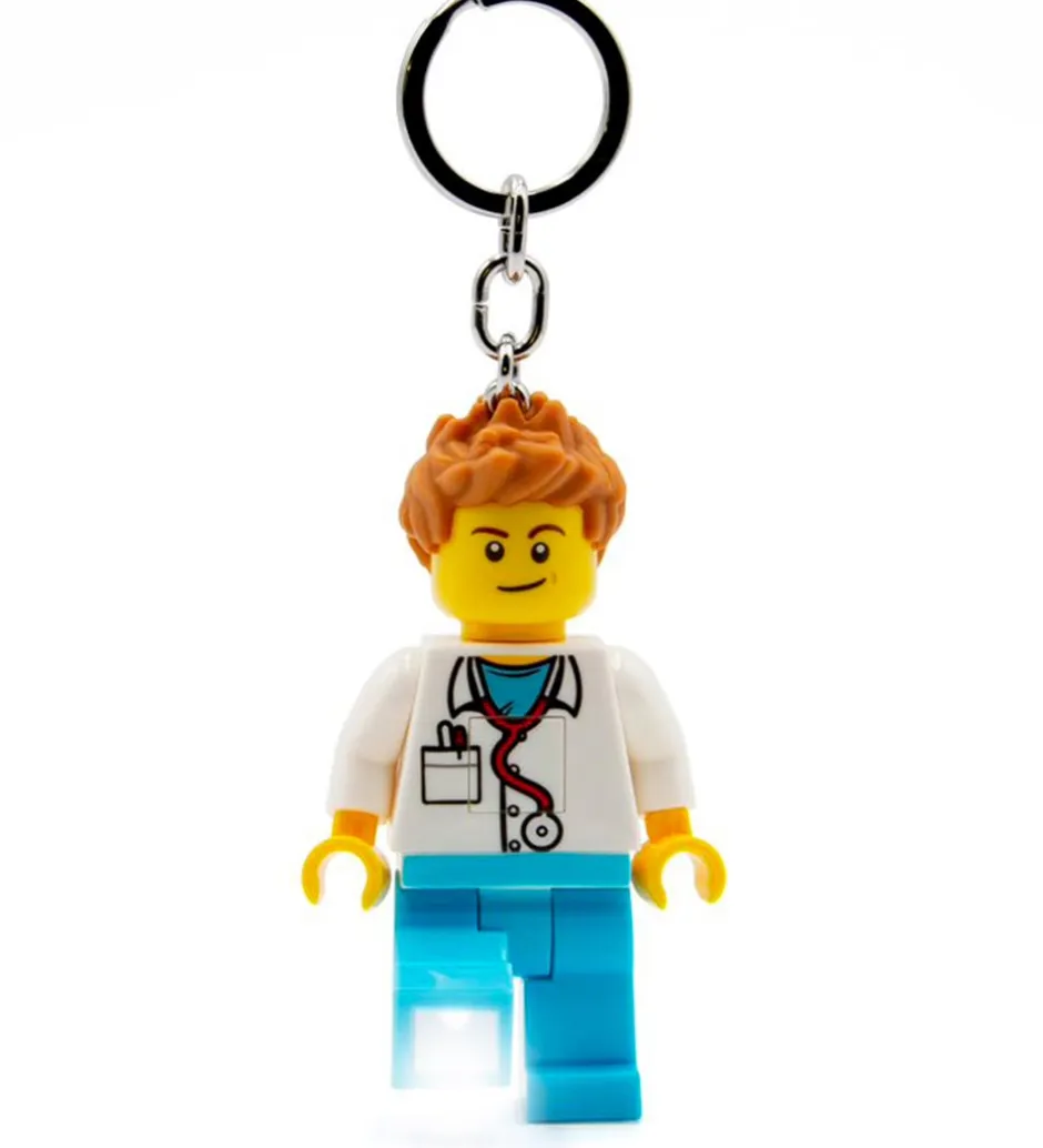 LEGO® Nøglering m. Lommelygte - Male Doctor
