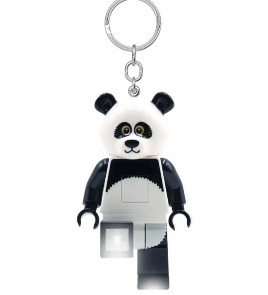 Euromic LEGO® Nøglering m. Lommelygte - Pandafyr