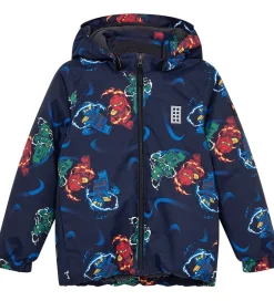 Børn LEGO® Wear LEGO® Ninjago Vinterjakke - LWJaz 712 - Navy m. Ninjaer