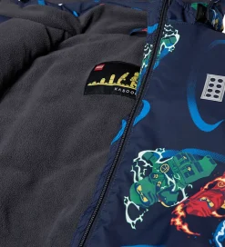 Børn LEGO® Wear LEGO® Ninjago Vinterjakke - LWJaz 712 - Navy m. Ninjaer