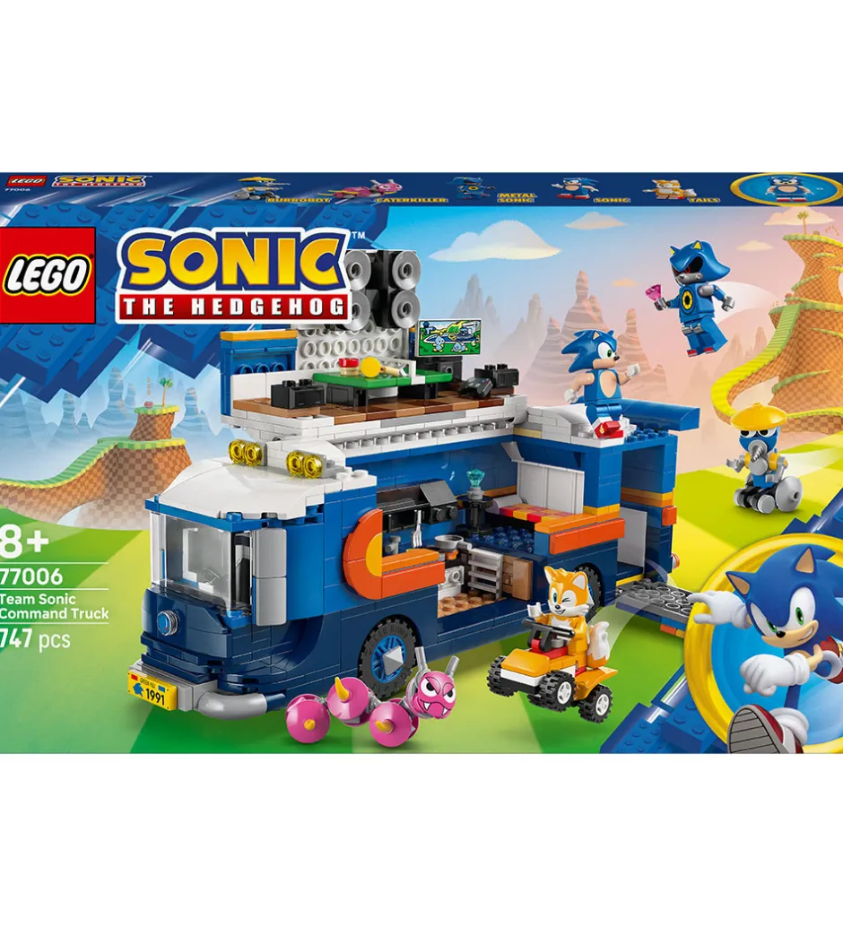Lego®|Konstruktionslegetøj*LEGO® Sonic The Hedgehog - Team Sonics Kommandovogn 77006 - 747
