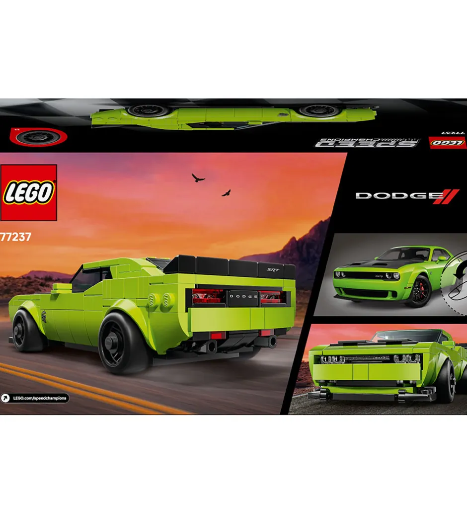 Lego®|Konstruktionslegetøj*LEGO® Speed Champions - Dodge Challenger SRT Hellcat 77237 - 390