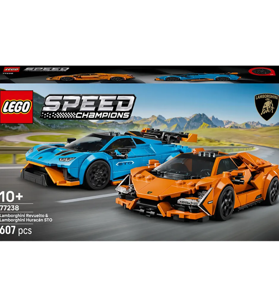 Lego®|Konstruktionslegetøj*LEGO® Speed Champions - Lamborghini Revuelto Og Huracán STO 7723