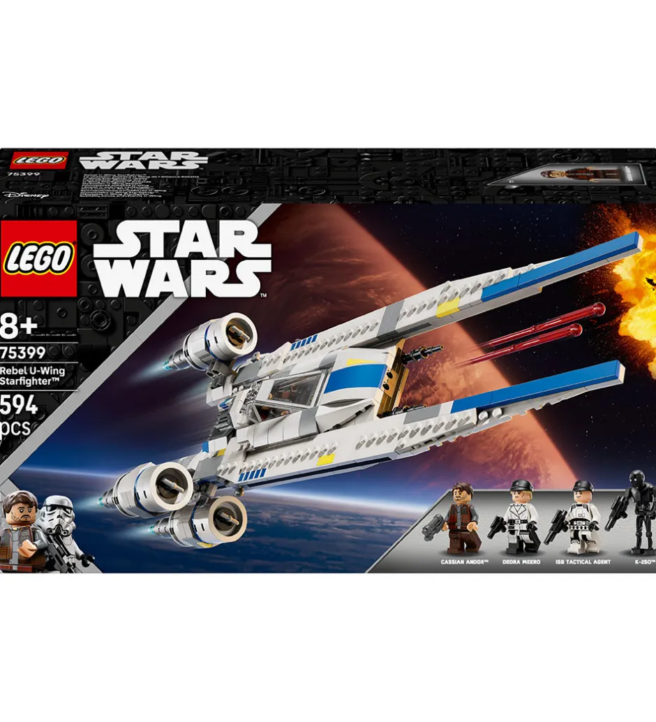 Lego®|Byg Og Klodser*LEGO® Star Wars - Oprørernes U-Wing-Stjernej... 75399 - 594 Dele