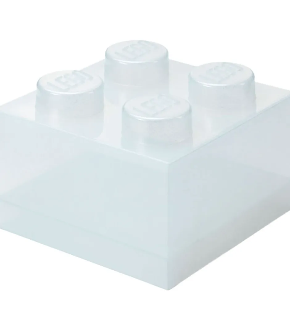 Bokse Og Kasser|Opbevaring*LEGO® Storage Opbevaringsboks - 4 Knopper - Glitter Translucent