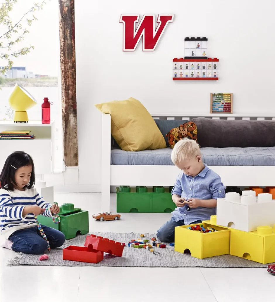 LEGO® Storage Opbevaringsskuffe - 4 Knopper - 25x25x18 - Grøn