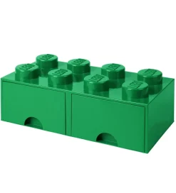 Skuffer*LEGO® Storage Opbevaringsskuffe - 8 Knopper - 50x25x18 - Grøn