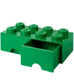 Skuffer*LEGO® Storage Opbevaringsskuffe - 8 Knopper - 50x25x18 - Grøn