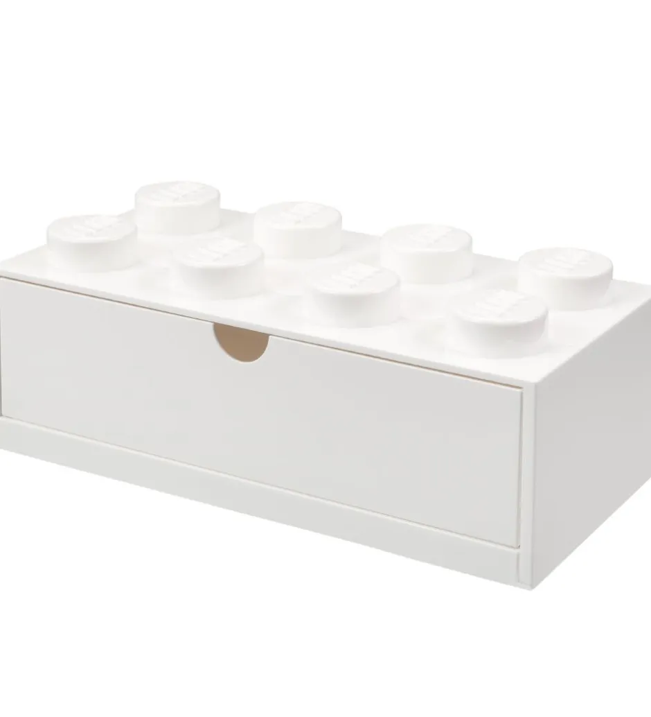 Skuffer*LEGO® Storage Opbevaringsskuffe - 8 Knopper - 31x15x9 - Hvid