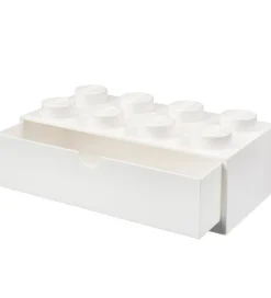 Skuffer*LEGO® Storage Opbevaringsskuffe - 8 Knopper - 31x15x9 - Hvid