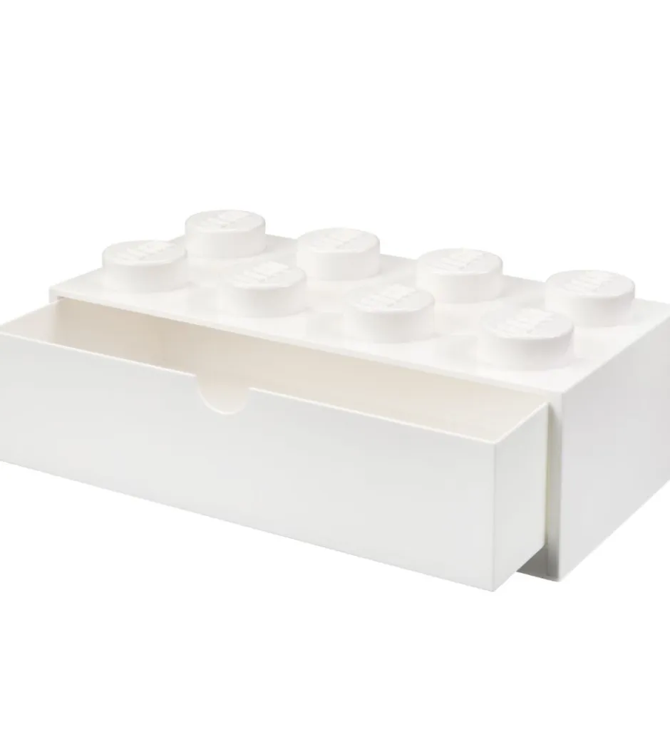 Skuffer*LEGO® Storage Opbevaringsskuffe - 8 Knopper - 31x15x9 - Hvid