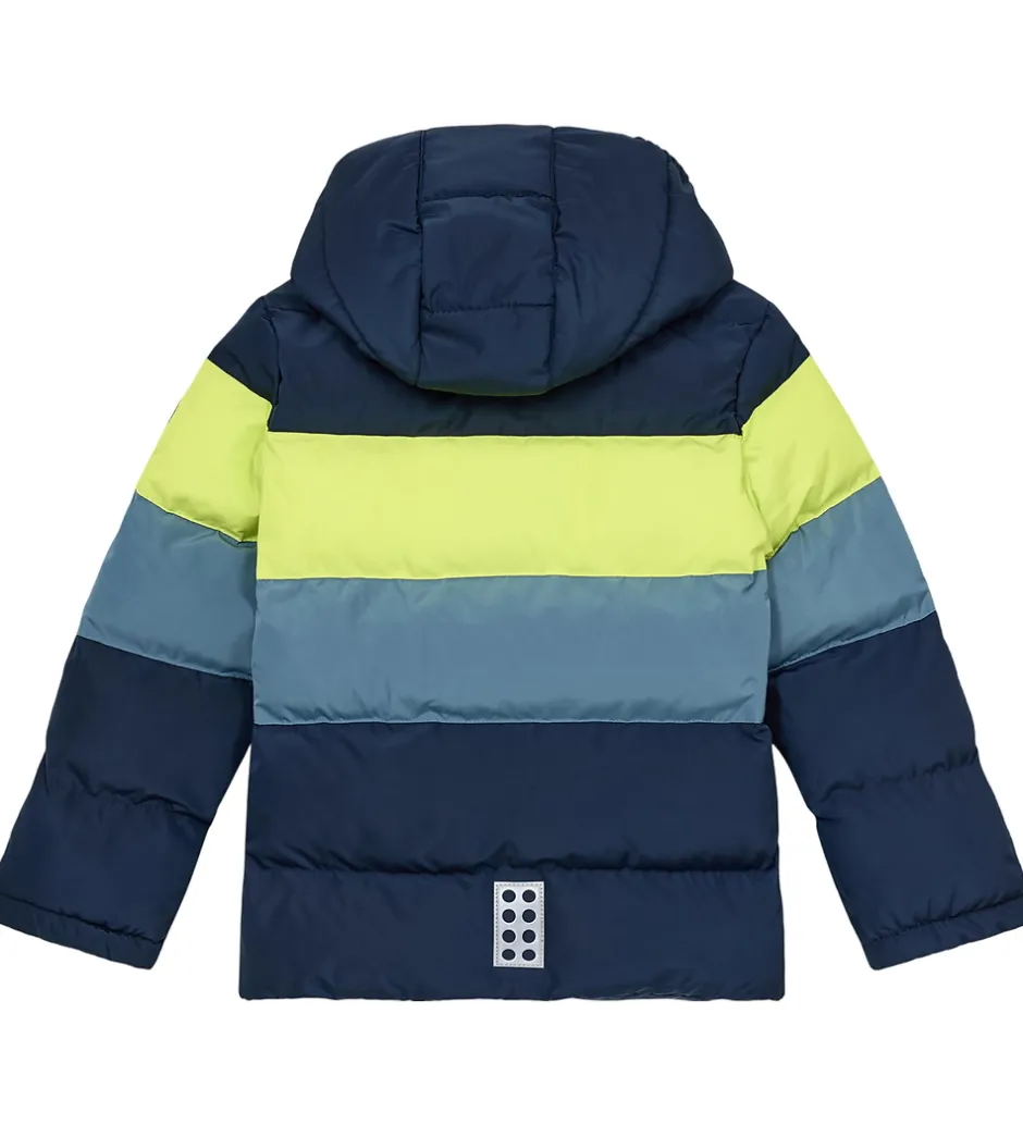 Børn LEGO® Wear Dynejakke - LWJipe 705 - Navy/Blå/Gul