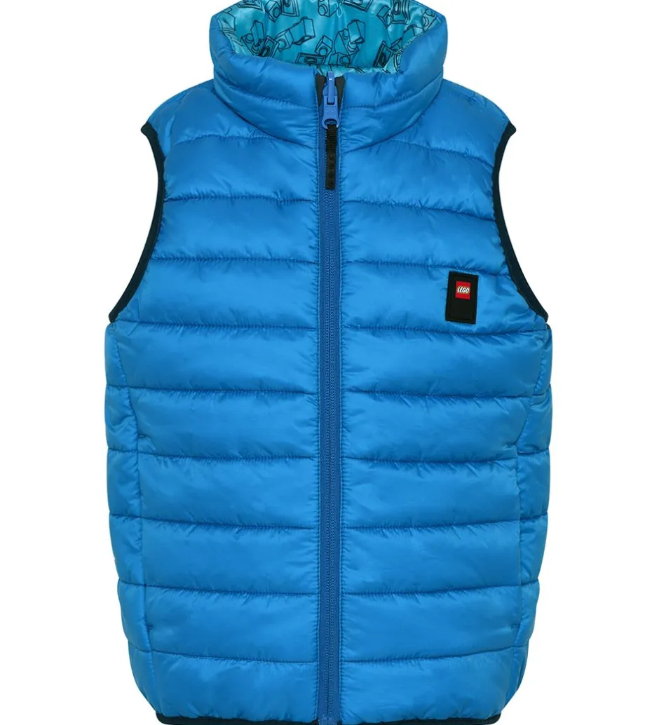 Dunveste Og Dyneveste*LEGO® Wear Dynevest - Vendbar - LWJesse 203 - Blå/Lyseblå m. Pri