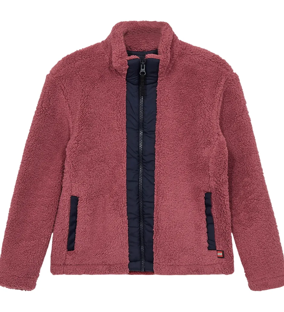 Fleece*LEGO® Wear Fleccejakke - Teddy - LWSaku 206 - Mørk Rosa