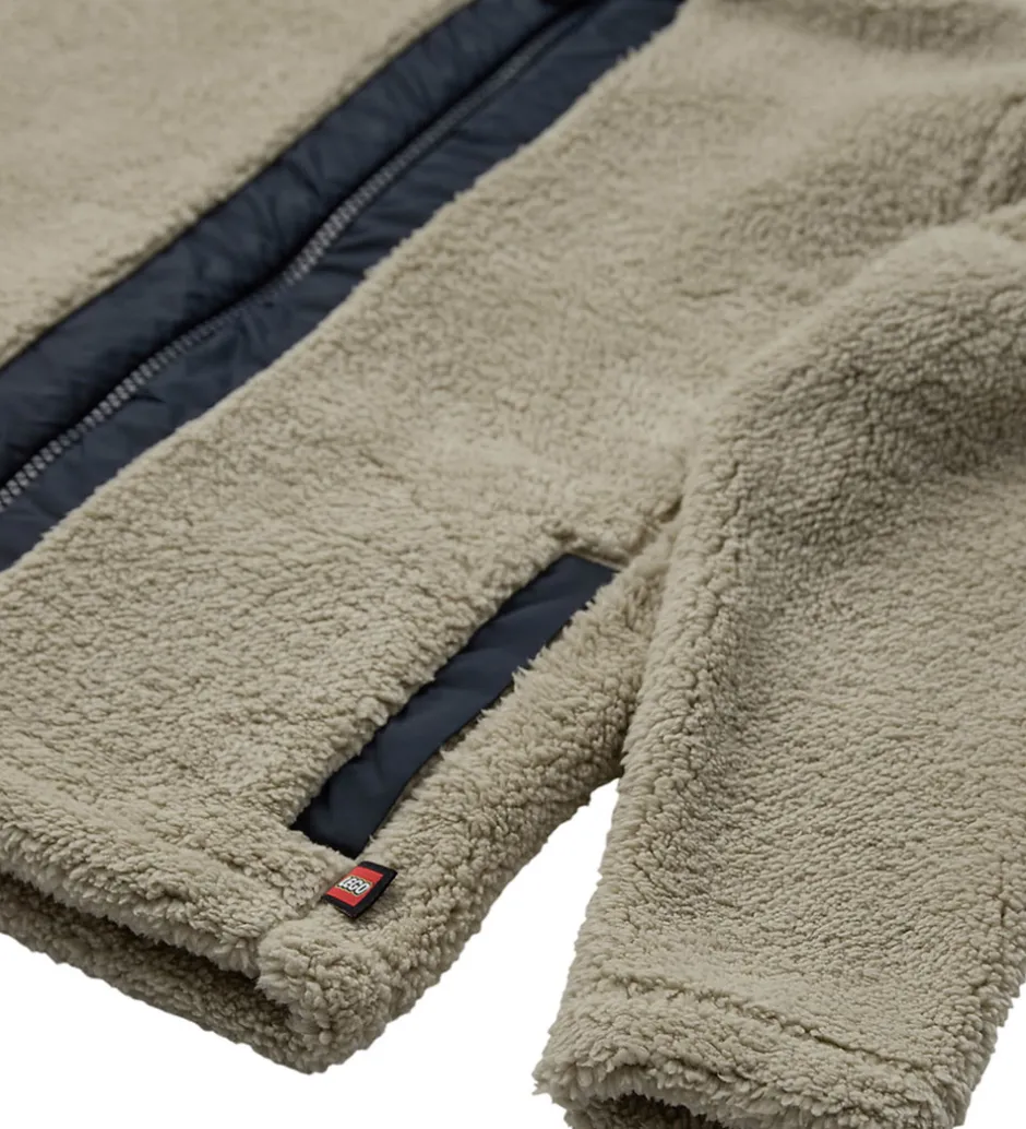 Fleece*LEGO® Wear Fleecejakke - Teddy - LWSaku 206 - Beige