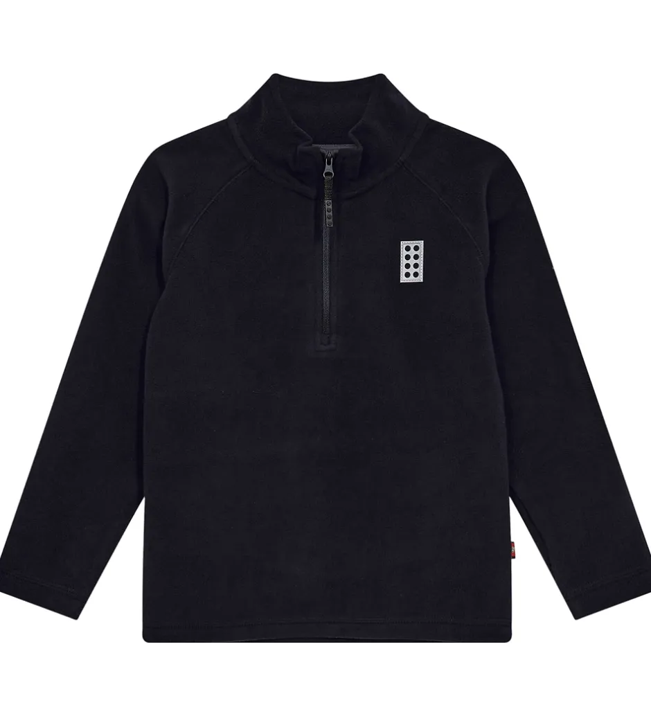 Fleece*LEGO® Wear Fleecetrøje - LWSinclair 702 - Sort