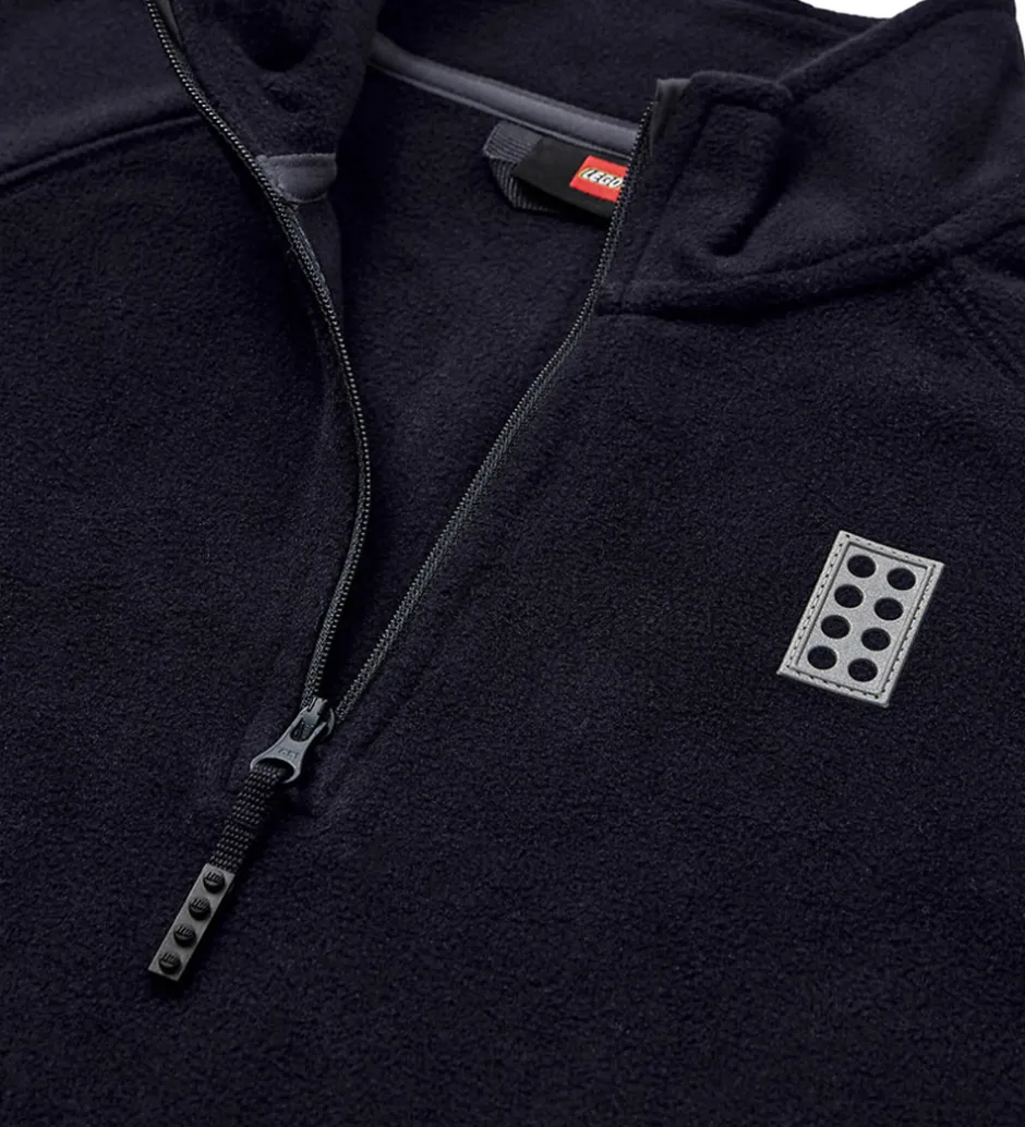 Fleece*LEGO® Wear Fleecetrøje - LWSinclair 702 - Sort