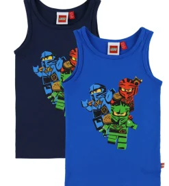 Børn LEGO® Wear Ninjago Undertrøjer - 2-pak - LwaGan - Blå