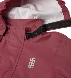 Børn LEGO® Wear Regntøj m. Seler - PU - LWJivan 200 - Mørk Rosa
