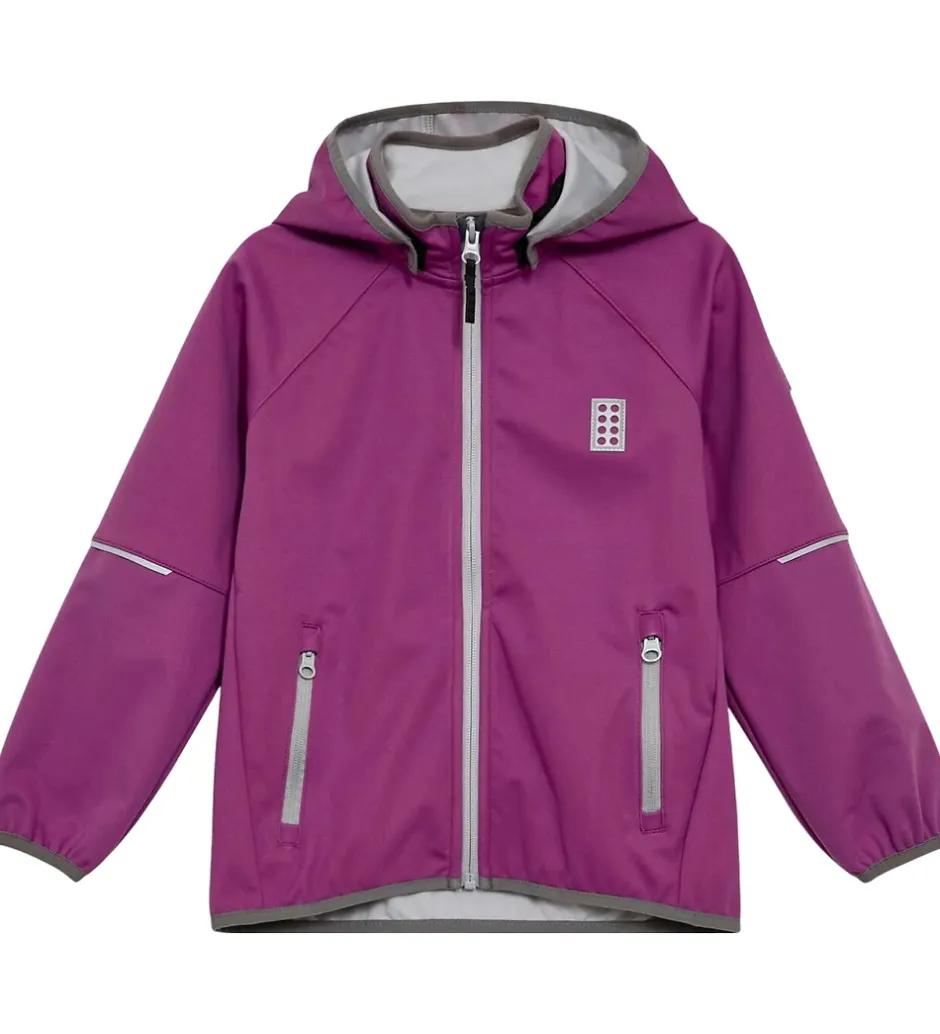 Børn LEGO® Wear Softshelljakke - LWSefrit 200 - Dark Pink